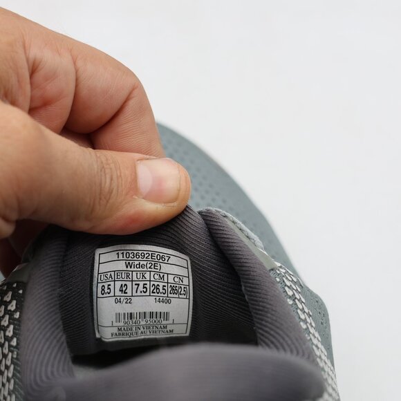 Brooks Ghost 14 Men's Size 8.5 EE Wide Gray Running Athletic Sneakers - Picture 3 of 10